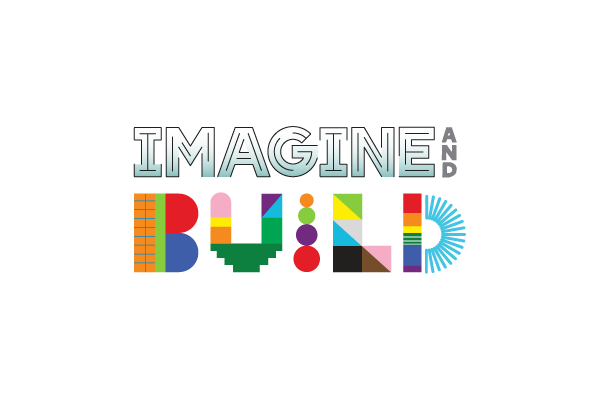 Imagine and Build Library Logo Design